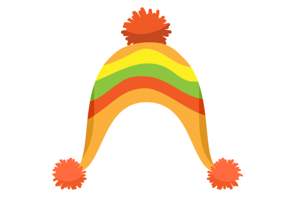 Download Colorful Kid Hat. Winter Pompom Outerwea - Pompom Collection