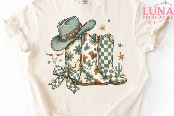 Download Western Cowgirl Boots Checkered PNG - Boots Collection