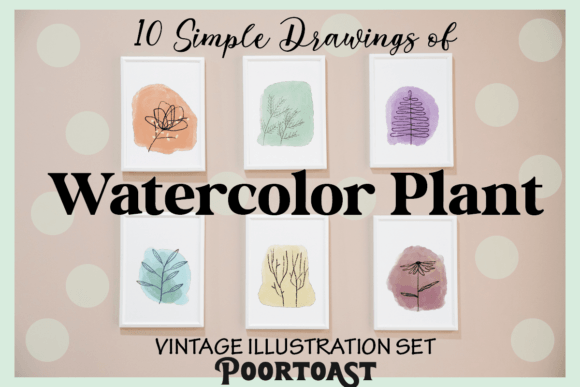 Download Watercolor Plants 10 Clipart - Watercolor plants Collection