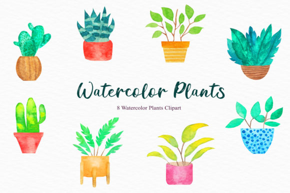 Download Watercolor Plants Clipart - Watercolor plants Collection