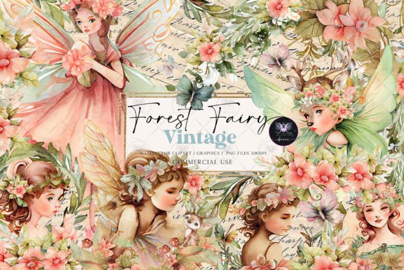 Download Fairy Forest Vintage Clipart - Vintage clipart Collection