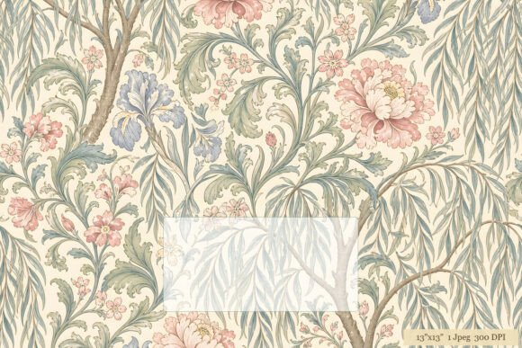 Download William Morris Floral Botanical Pattern - Botanical pattern Collection