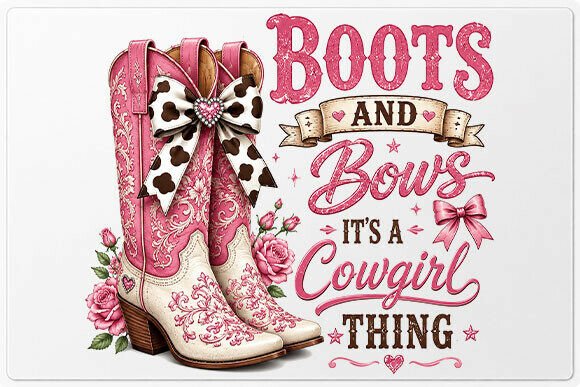 Download Boots and Bows Cowgirl PNG - Boots Collection