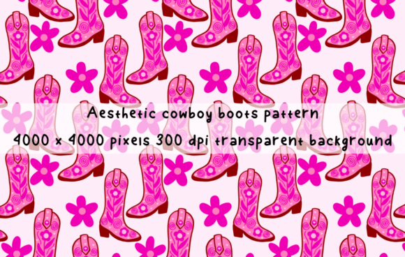 Download Stylish Cowboy Boots Repeat Pattern - Boots Collection