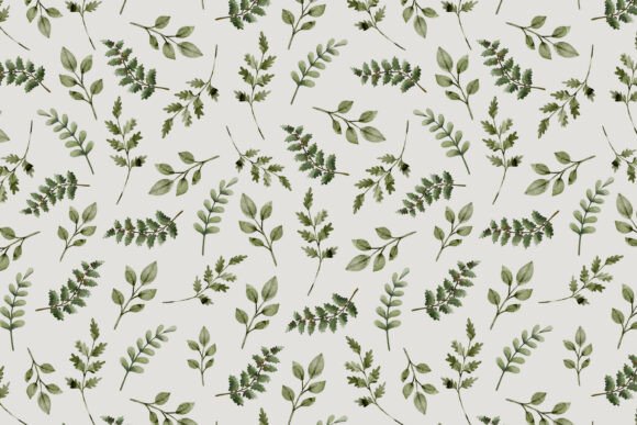 Download Seamless Botanical Pattern Green Leaves - Botanical pattern Collection